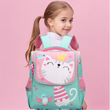 Preschool Backpack for Girls Aged 2 to 5, Kitten Pattern, Multiple Colors Available