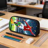Backpack, shoulder bag, and football-themed pencil case — set