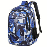 Unisex School Backpack with Pattern, 17-Inch Laptop Pocket