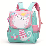 Preschool Backpack for Girls Aged 2 to 5, Kitten Pattern, Multiple Colors Available