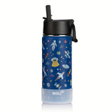 Stainless Steel Thermal Bottle for Kids, Animal Patterns, with Straw.