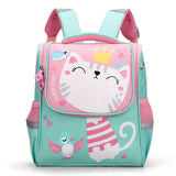 Preschool Backpack for Girls Aged 2 to 5, Kitten Pattern, Multiple Colors Available