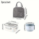 Lunch box set + insulated bag + breakfast cup for kids
