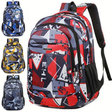 Unisex School Backpack with Pattern, 17-Inch Laptop Pocket