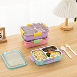 Stainless Steel Lunch Box for Older Kids, 3 Compartments, with Utensils