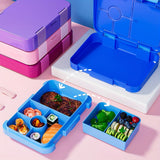 Children's Lunch Box with Pattern (Unicorn, Fairy, Pirate), Airtight, Compartmentalized