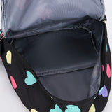 Heart Backpack for Girls, Laptop Pocket, Large Capacity