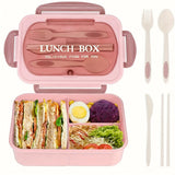 Children's lunch box with compartments, available in 3 colors