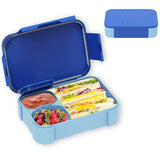 900 ml Lunch Box for Kids with 2 Small Containers for Sauce and Fruit