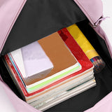 School backpack with a teddy bear, simple design, multiple colors available