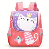 Preschool Backpack for Girls Aged 2 to 5, Kitten Pattern, Multiple Colors Available