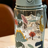 Children's Water Bottle 500 ml, Cheerful Design (Dinosaur, Princess, Mermaid, Car)
