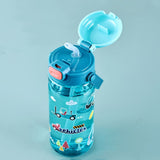 Kids' Bottle 550 ml, Vehicle or Mermaid Design, with Straw