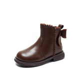 Ankle boots, leather shoes for girls