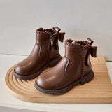 Ankle boots, leather shoes for girls