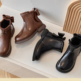 Ankle boots, leather shoes for girls