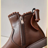 Ankle boots, leather shoes for girls