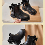 Ankle boots, leather shoes for girls