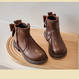 Ankle boots, leather shoes for girls