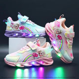 Light-Up Princess Print Shoes, LED Sneakers for Kids