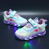 Light-up Princess Print Shoes, LED Sneakers for Kids