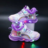 Light-Up Princess Print Shoes, LED Sneakers for Kids