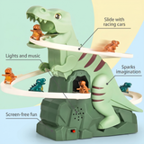 Dinosaur Racing Track with Light and Music – Toy for Children