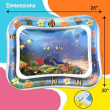 Inflatable Water Play Mat for Tummy Time Sensory Activity