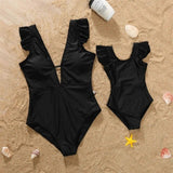 Matching mom and child swimwear set, bikini for girl