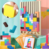 Wooden assembly game, puzzle, and fine motor skills toy
