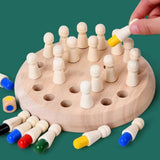 Wooden Memory Game, Color Association Board