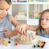 Wooden Memory Game, Color Association Board