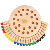 Wooden Memory Game, Color Association Board