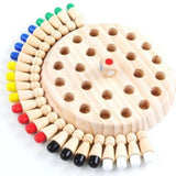 Wooden Memory Game, Color Association Board