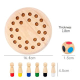 Wooden Memory Game, Color Association Board