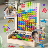 Wooden Board Game in Tetris Style – Eco-Friendly Logic Set
