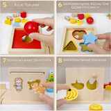 8-in-1 Wooden Educational Cube – Toy for Babies and Preschoolers