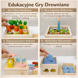 8-in-1 Wooden Educational Cube – Toy for Babies and Preschool