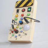 Wooden Activity Board, Sensory Panel with Switches and Buttons