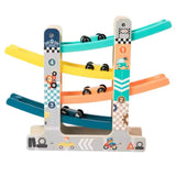 Wooden Car Ramp – Rolling Game for Toddlers
