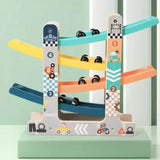 Wooden Car Ramp – Rolling Game for Toddlers