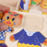 Wooden Dressing Puzzle, Clothing Association Board