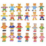 Wooden Dressing Puzzle, Clothing Association Board
