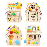 Educational Wooden House for Children – Activity Elements