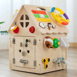 Educational Wooden House for Children – Activity Elements