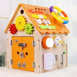 Educational Wooden House for Children – Activity Elements
