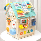 Educational Wooden House for Children – Activity Elements