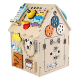 Educational Wooden House for Children – Activity Elements