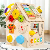 Educational Wooden House for Children – Activity Elements