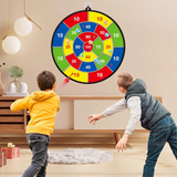 Double-sided target for throwing, large aiming set